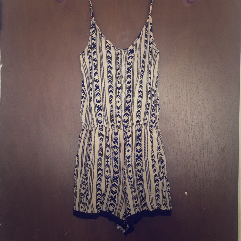 Tribal Print Romper